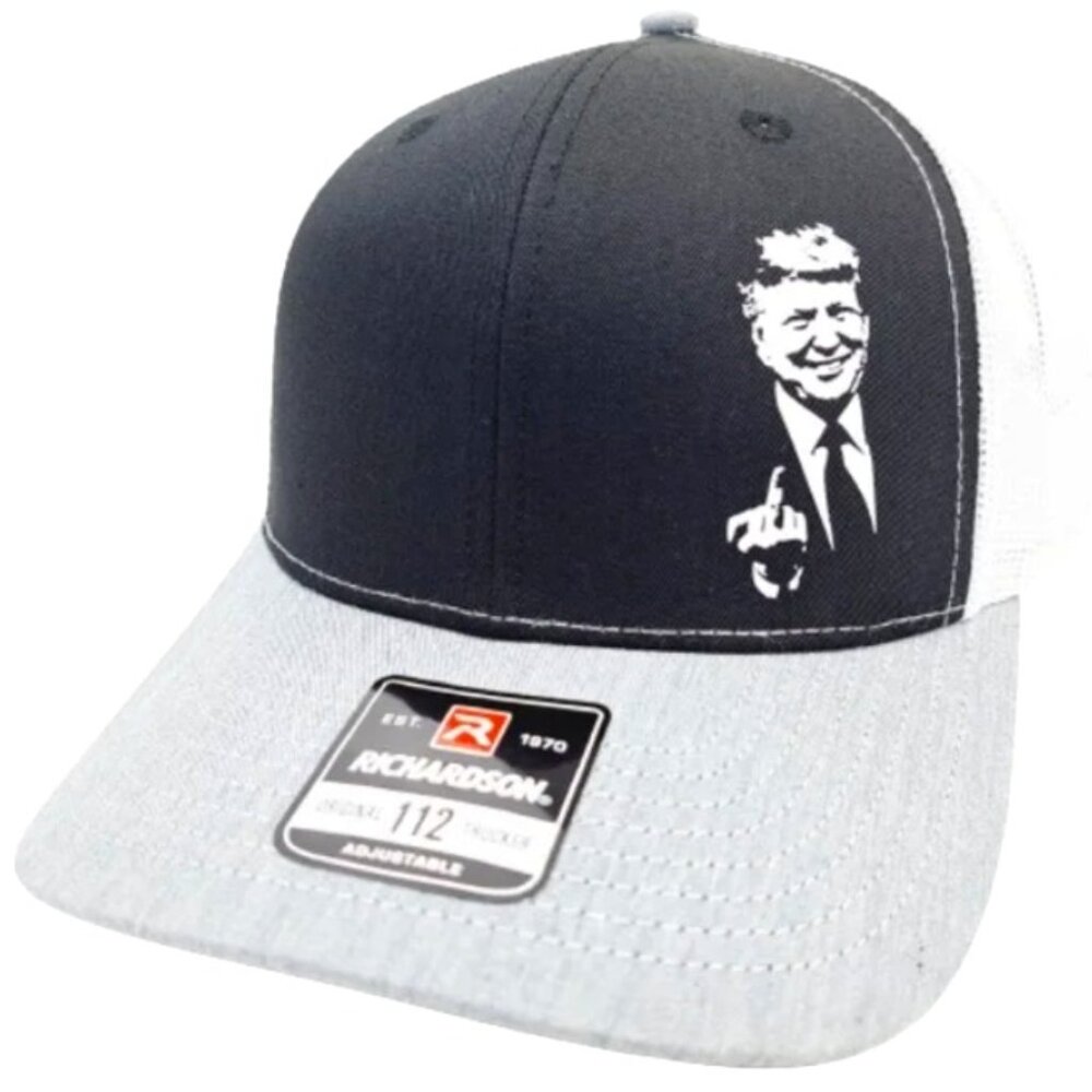 Trump Middle Finger Richardson 112 Trucker Mesh Snapback Cap Hat